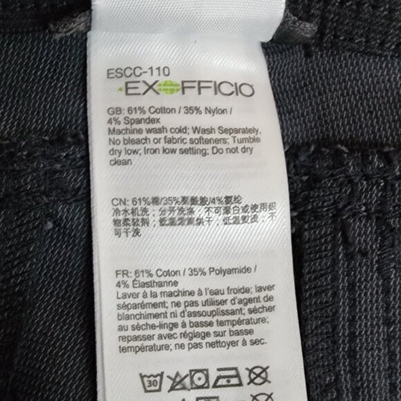Exofficio Pants Womens Size 8 Dark Grey Gray Nomad Pockets Outdoor Hiking - Picture 5 of 7